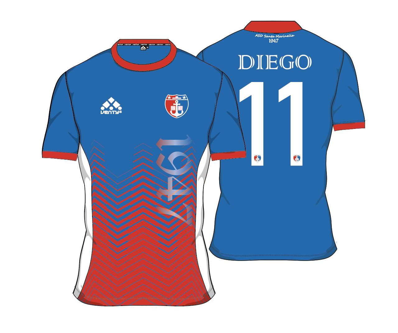 SANTA MARINELLA - MAGLIA GARA - immagine 2